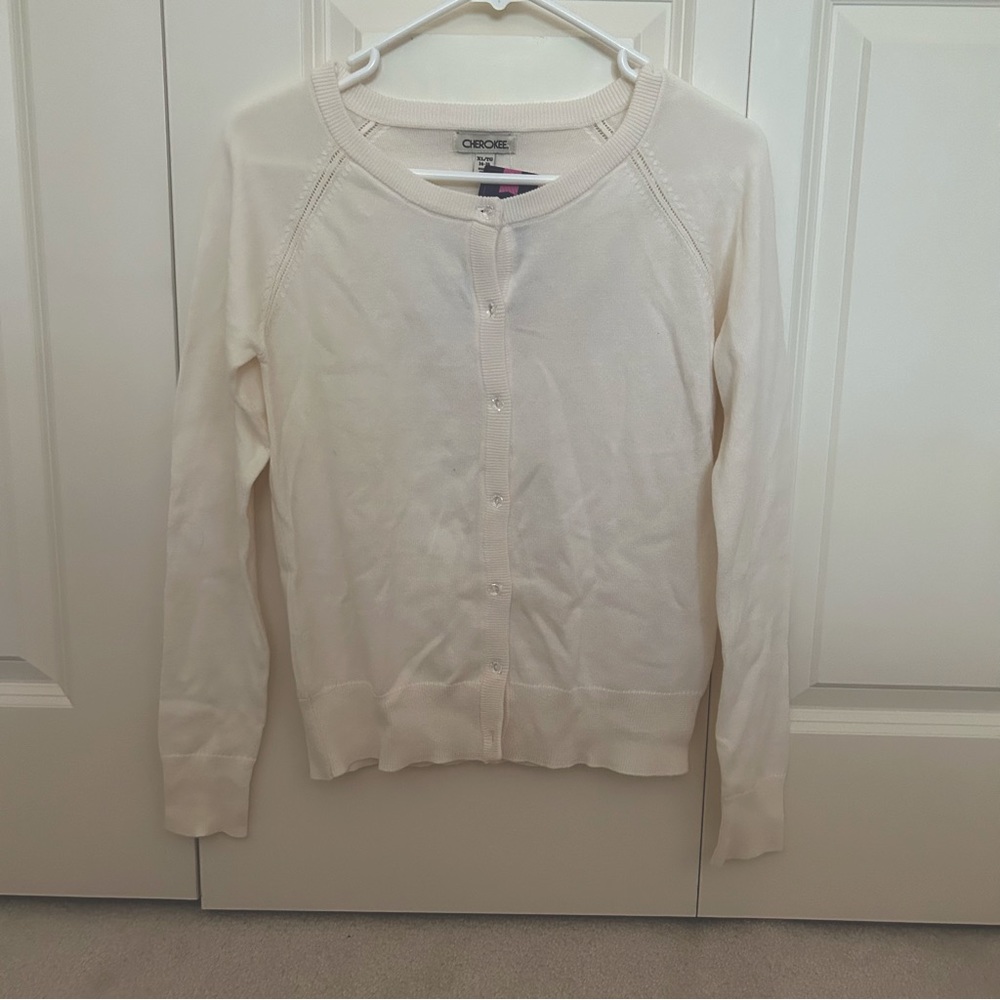 Girl’s Button Cardigan